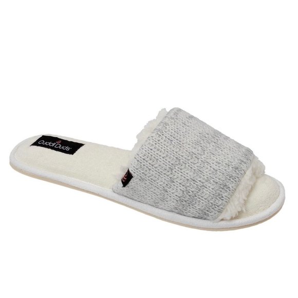 Cuddl Duds Women's Rib Twist Slide Slipper Size 9-10 - Picture 1 of 5